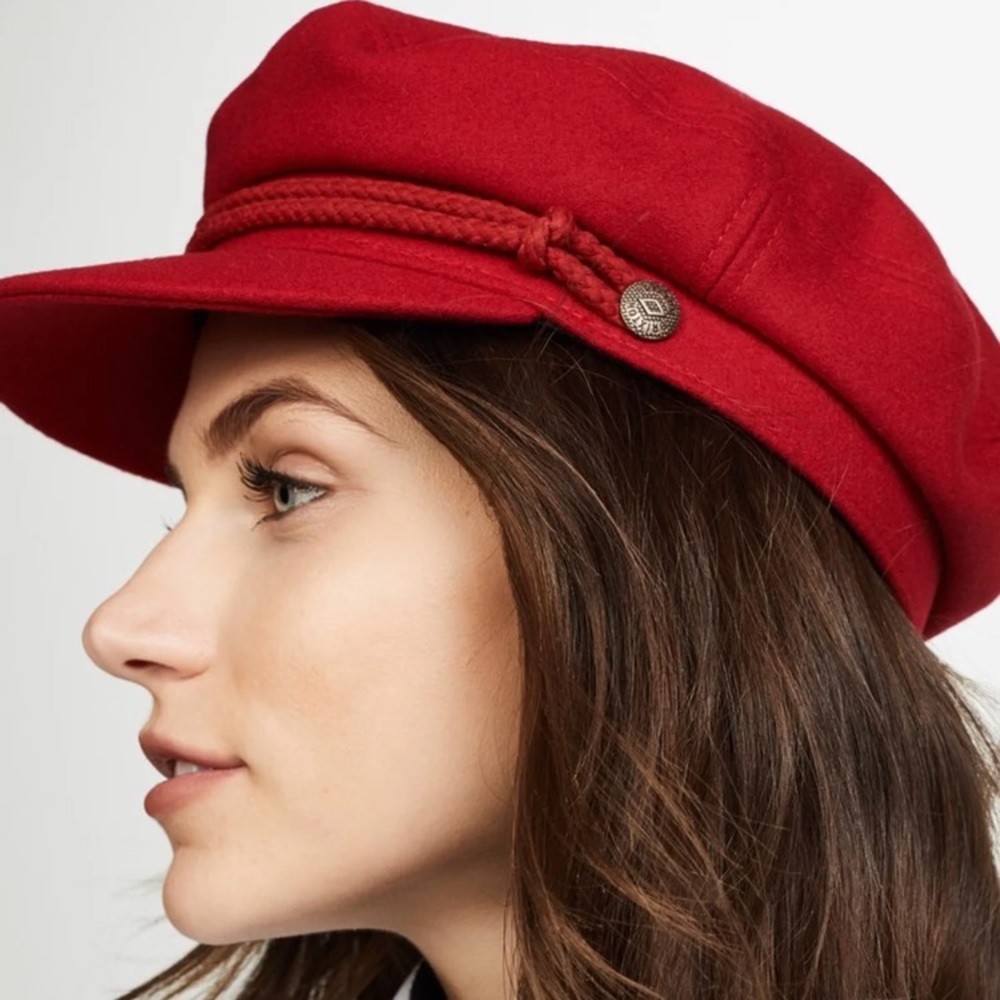 Red Brixton Ashland Cap Hat Baker Train